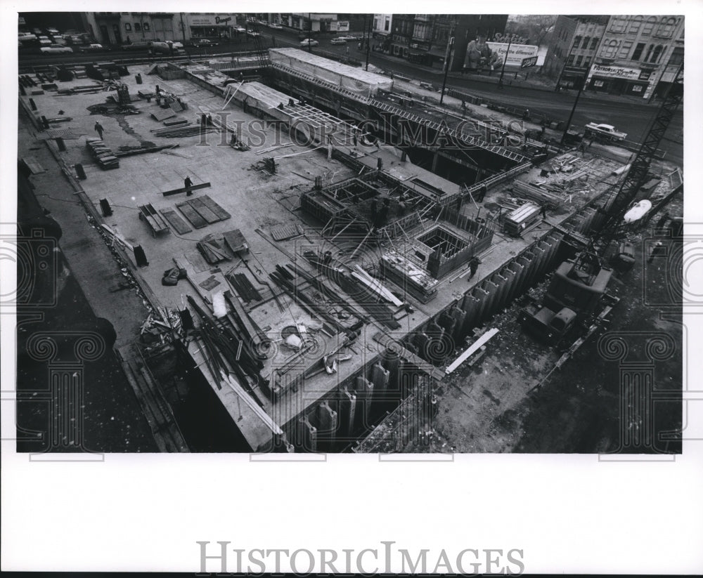 1961 Press Photo MIlwaukee Journal Building Construction - mjb30612-Historic Images