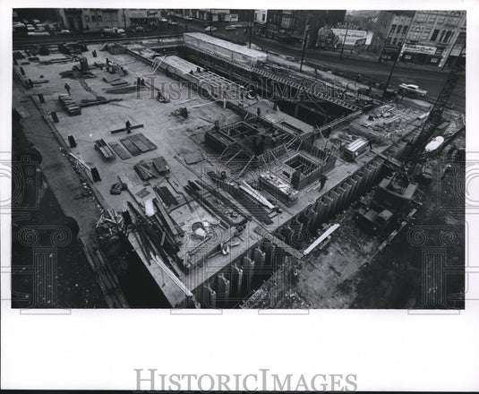 1961 Press Photo MIlwaukee Journal Building Construction - mjb30612-Historic Images