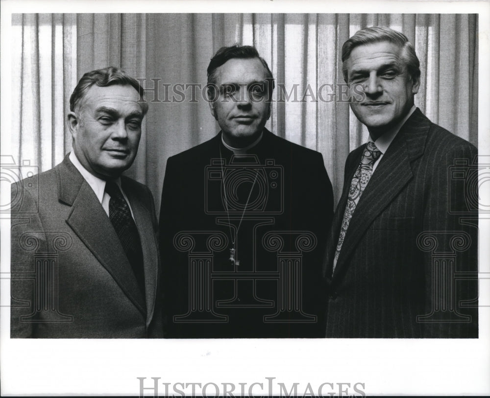 1973 Press Photo Lutheran Leaders Robert Marshall, J.A.O. Preus, David Preus - Historic Images