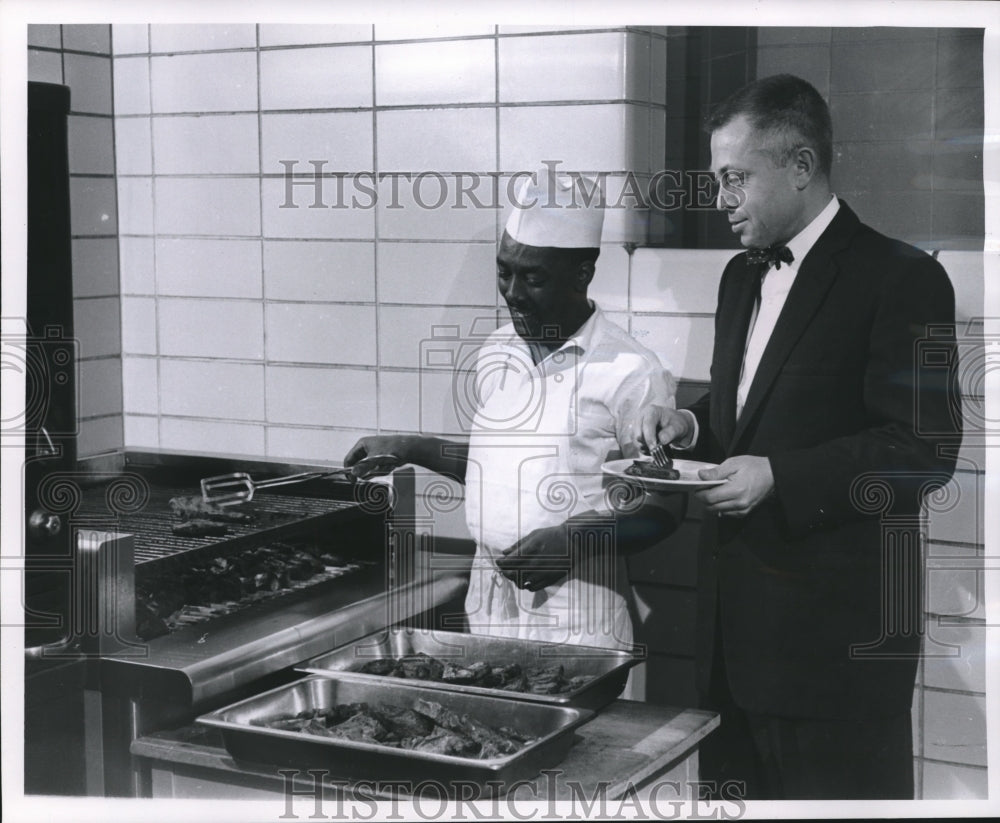 1962 Jacob Replogle and John Faison at Marquette University-Historic Images