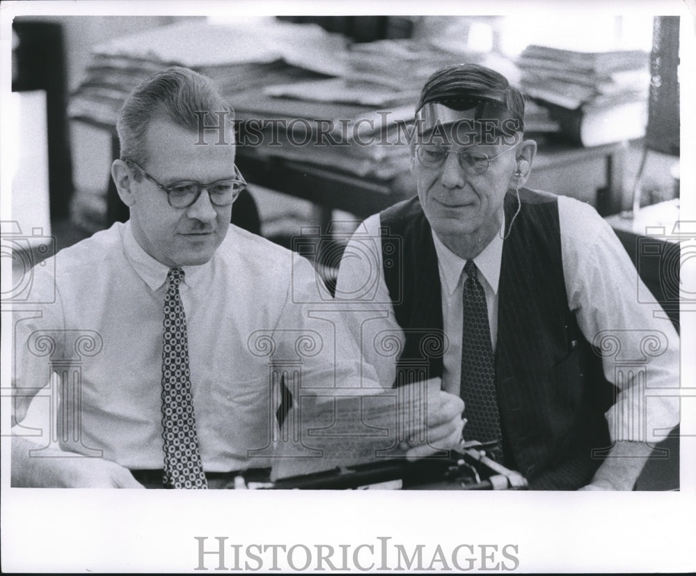 1955 Employees of The Milwaukee Journal Editorial Department-Historic Images