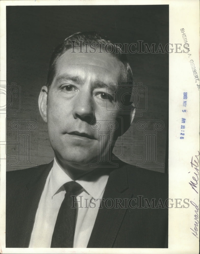 1969 Press Photo Milwaukee Ex-Banker, Howard J. Meister - mjb31194 - Historic Images