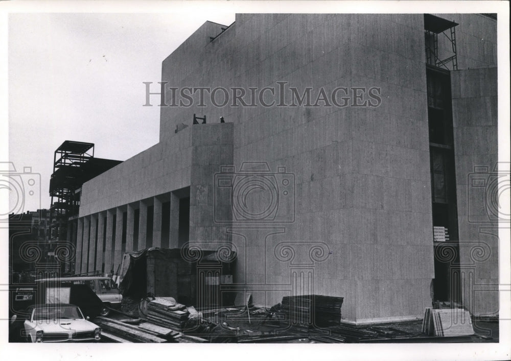 1968 Press Photo Construction Outside of the Milwaukee Music Hall - mjb31862 - Historic Images