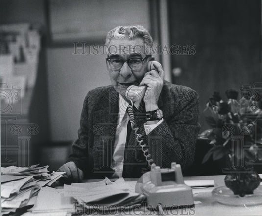 1977 Frank Mayo, 50 year employee, Paine, Webber, Jackson and Curtis-Historic Images