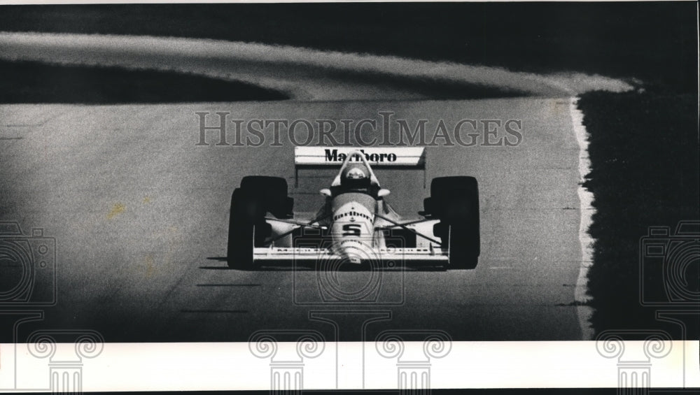 1991 Driver Rick Mears Tests at Road America, Elkhart, Wisconsin-Historic Images