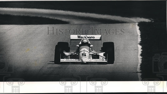 1991 Driver Rick Mears Tests at Road America, Elkhart, Wisconsin-Historic Images