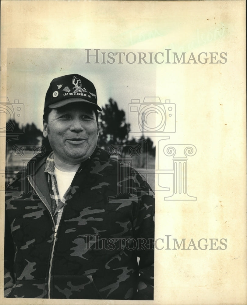 1986 Press Photo Thomas Maulson, Tribal Judge for Lac du Flambeau Chippewa - Historic Images