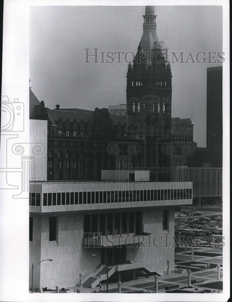 1969 City Hall, riverfront view of the Performing Arts, Milwaukee-Historic Images
