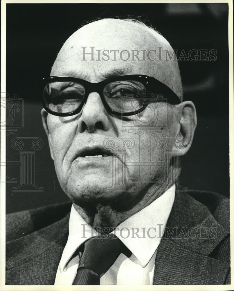 1978 George Meany, head of the AFL-CIO on &quot;Face the Nation&quot;-Historic Images