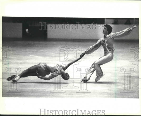 1979 Press Photo Tai Babilonia, Randy Gardner, at Riverside Theater, Milwaukee-Historic Images