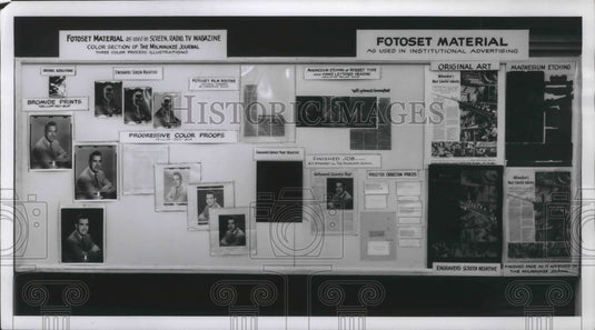 1955 Press Photo instructions for first fotosetting machine at Milwaukee Journal - Historic Images
