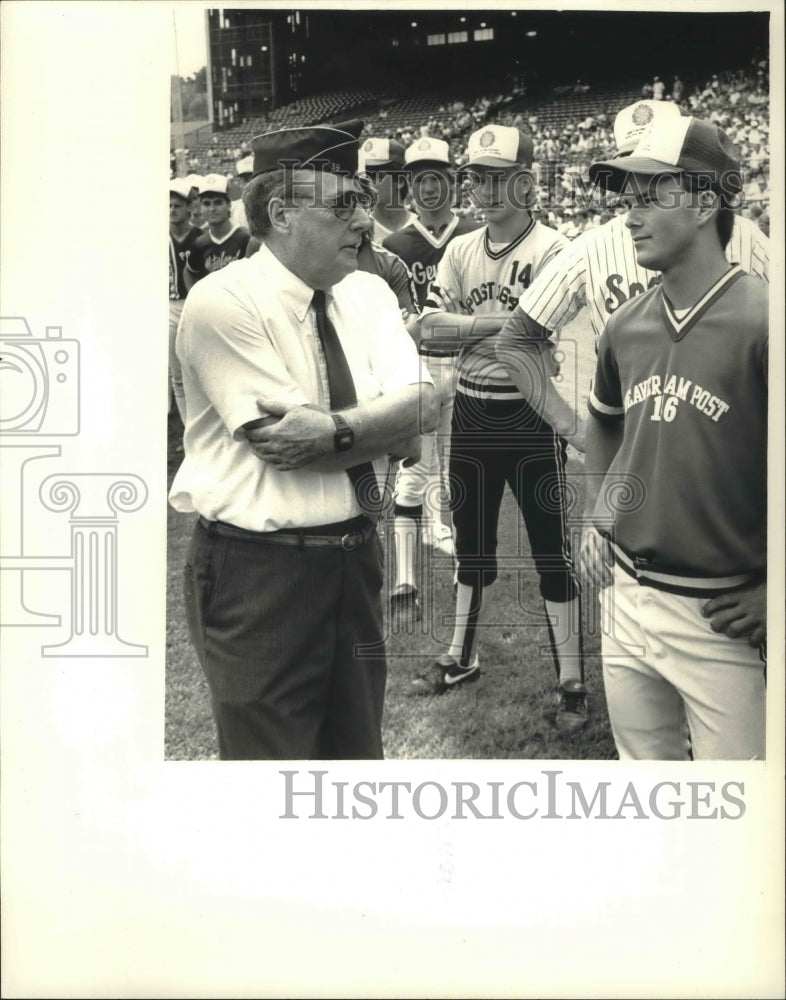 1987 Press Photo Robert Haase, American legion baseball league executive - Historic Images