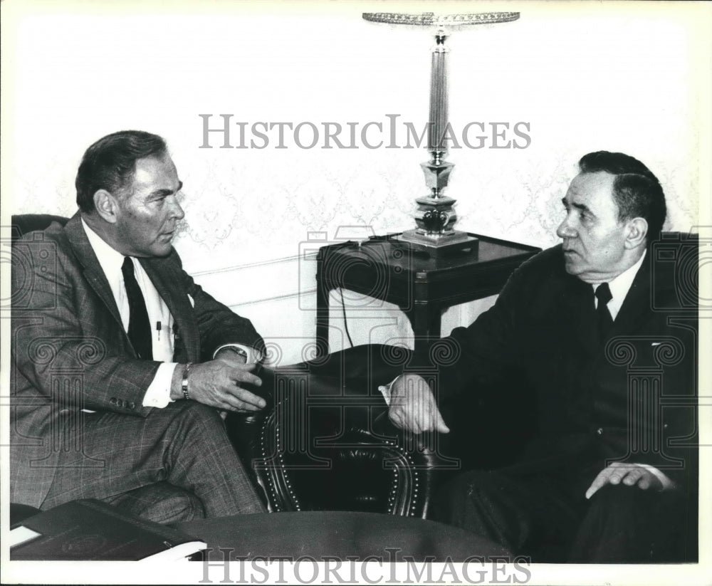 1982 Press Photo Secretary of State Alexander Haig and Andrei Gromyko in Geneva. - Historic Images