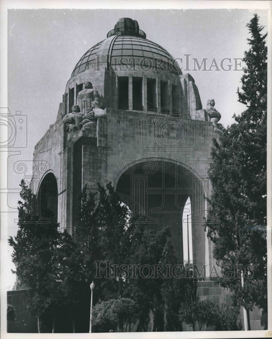 1959 Press Photo Monument Commemorating 1910 Revolution, Mexico City - mjb38092 - Historic Images