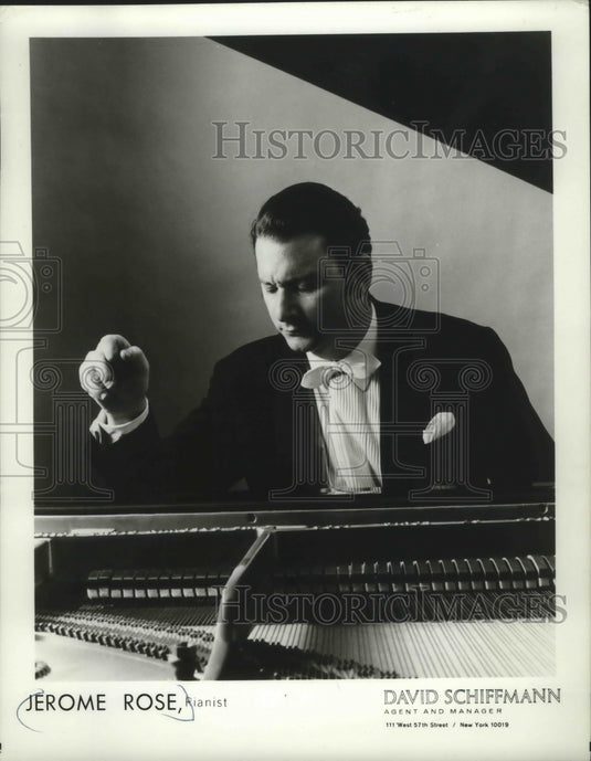 1972 Press Photo Pianist Jerome Rose - mjb38602 - Historic Images