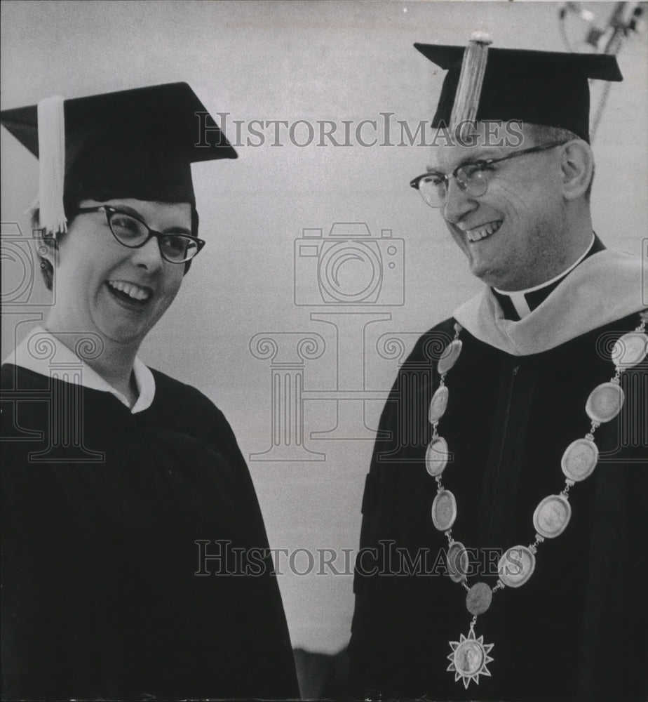 1967 MU graduates, Father John Raynor &amp; sister Roberta Raynor-Historic Images
