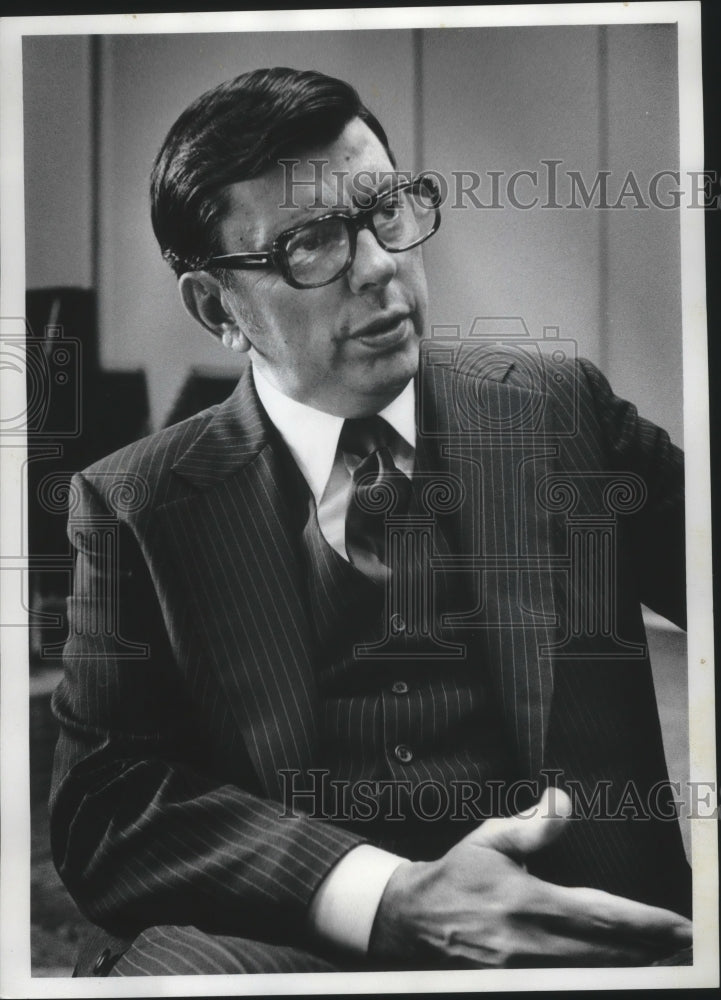 1978 Press Photo Jack F. Reichert President of Brunswick Corporation - Historic Images