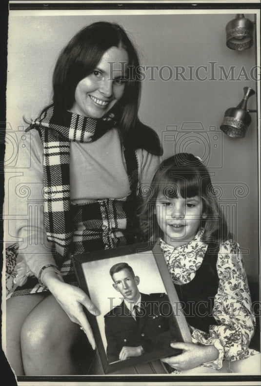 Lieutenant William J. Reich's Wife and Daughter Clinton, Wisconsin-Historic Images