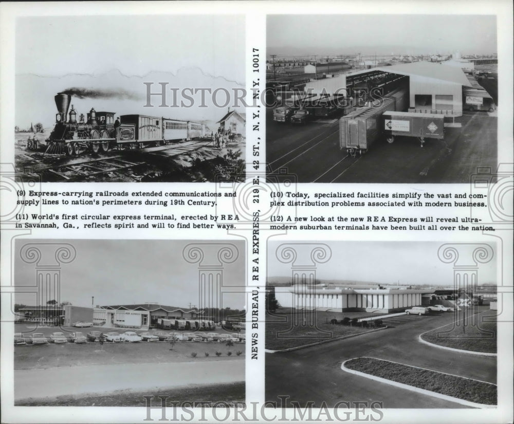 1964 Press Photo R E A Express introduces their first circular express terminal - Historic Images