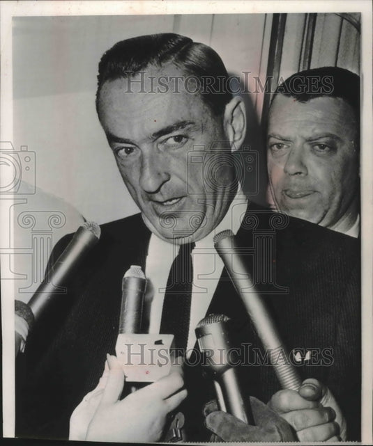 1964 Press Photo William Miller, GOP candidate for vice-president, United States - Historic Images