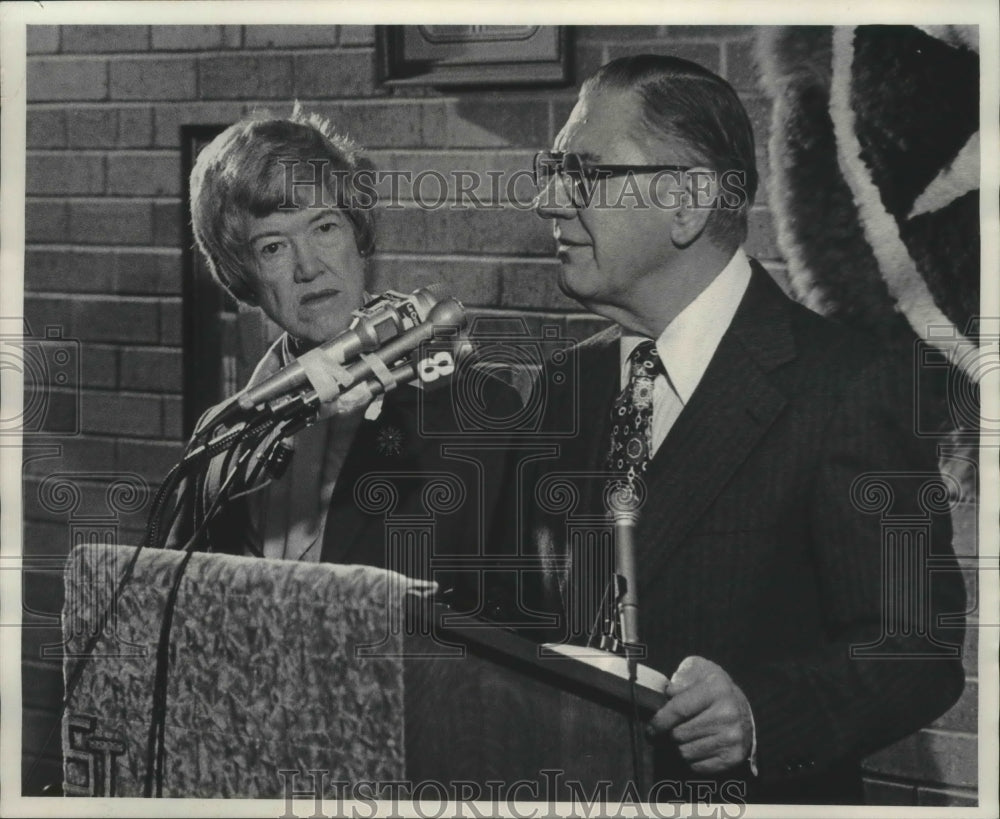 1978 Wilbur Mills politician and wife Polly.-Historic Images