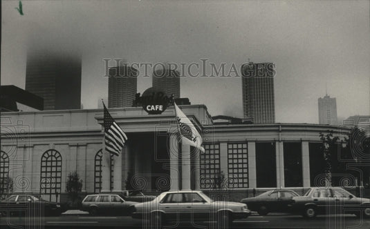 1983 Press Photo Hard Rock Cafe's exterior, Chicago - Historic Images