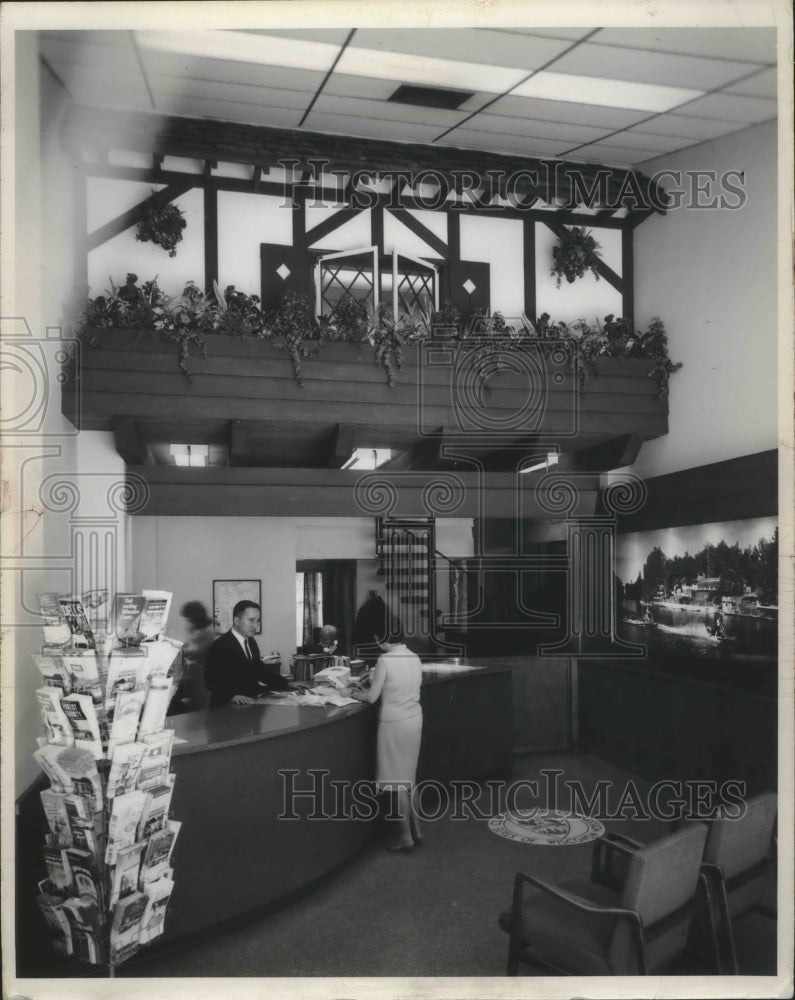 1969 Press Photo Wisconsin Tourist Information Office in Chicago, Illinois.-Historic Images