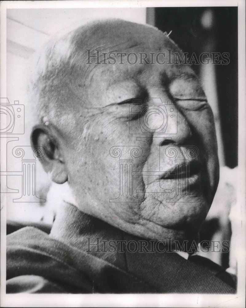 1960 Press Photo Dr. Syngman Rhee 84-year-old president of the Republi ...