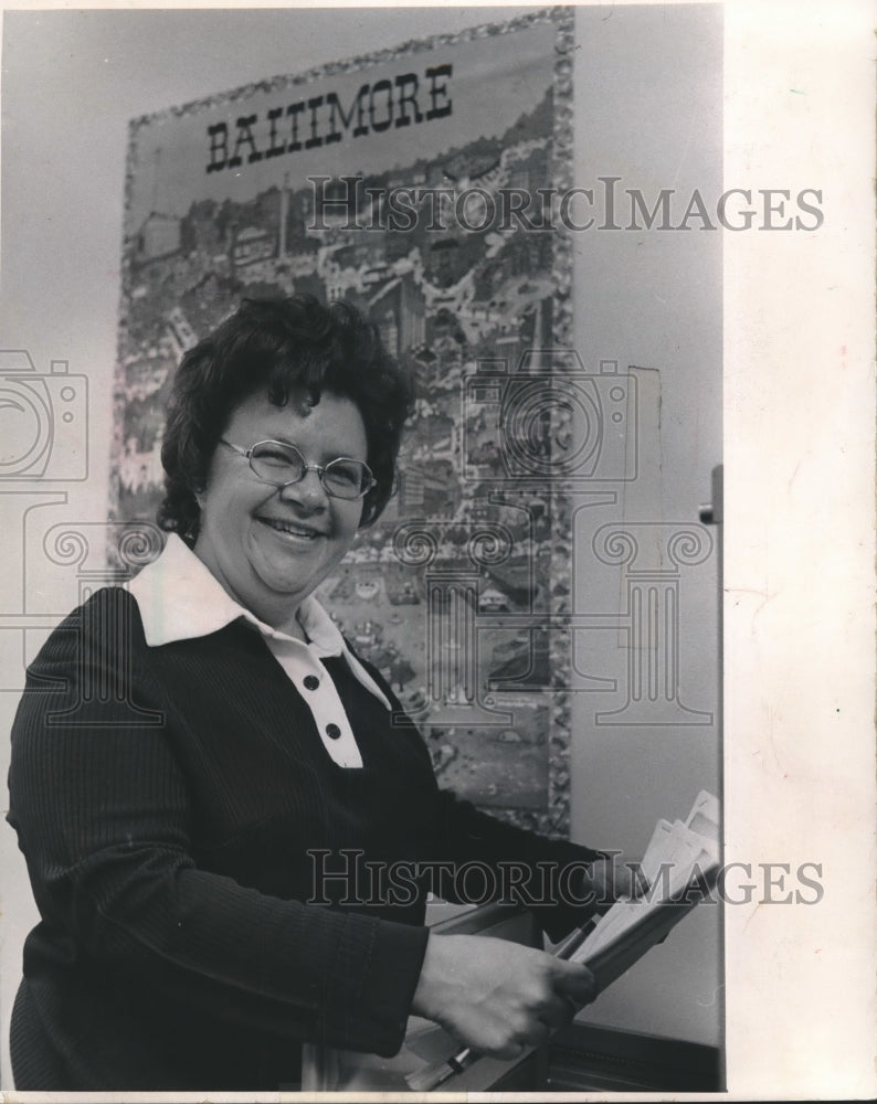 1973 Press Photo Rep. Barbara Mikulski, Baltimore city&#39;s councilwoman - Historic Images