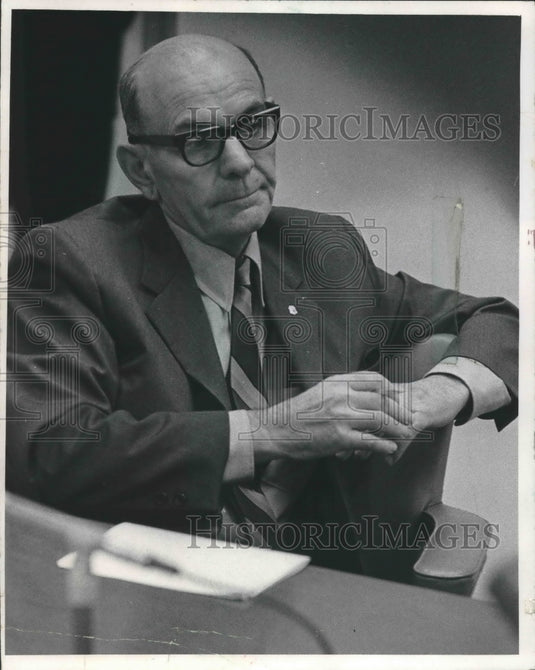 1970 Press Photo Milwaukee Alderman Eugene Grobschmidt - Historic Images