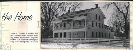 1961 Press Photo The old Wade House in Greenbush, Wisconsin - mjb45360 - Historic Images