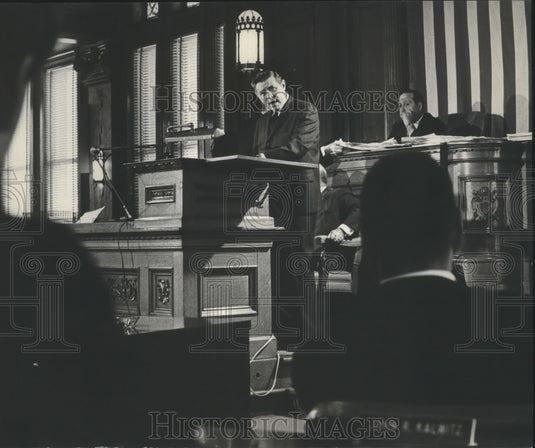 1968 Press Photo Henry W. Maier speaking - Historic Images