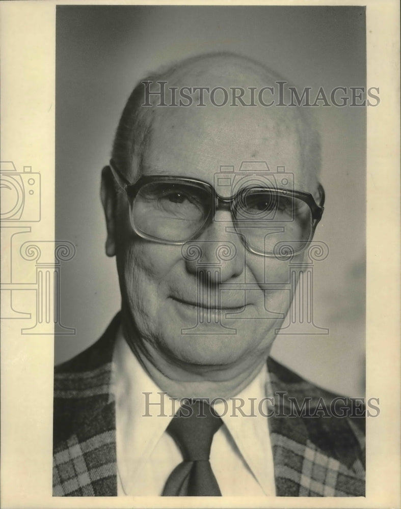 1985 Press Photo Fond du Lac Councilman Wilbur Rickmeyer - mjb46800 - Historic Images