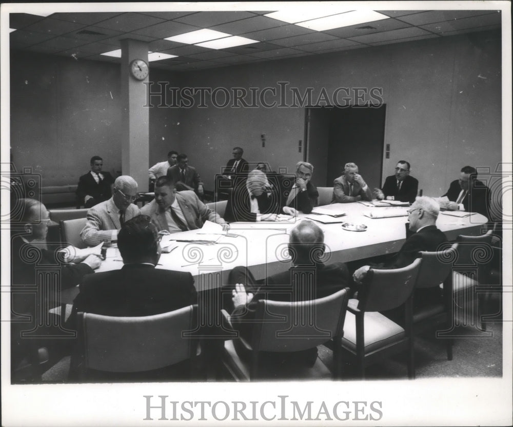 1961 Press Photo Committee room at Milwaukee City Hall - mjb46935 - Historic Images