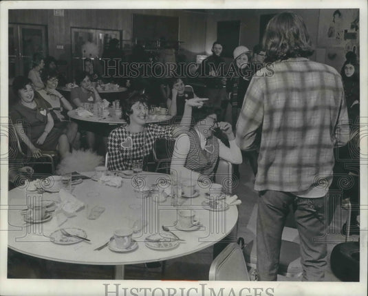 1969 Press Photo Demilitarized Zone Mime troupe show at University of Wisconsin - Historic Images