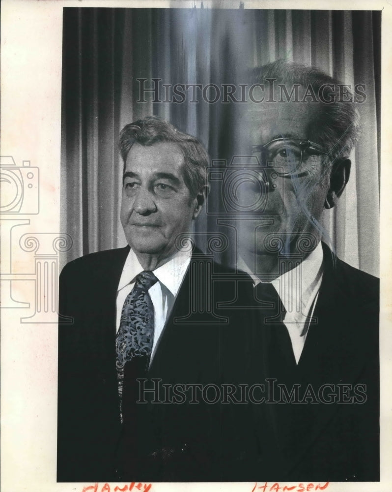 1978 Press Photo Leo B. Hanley and Robert Hanson retiring judges - mjb48662-Historic Images