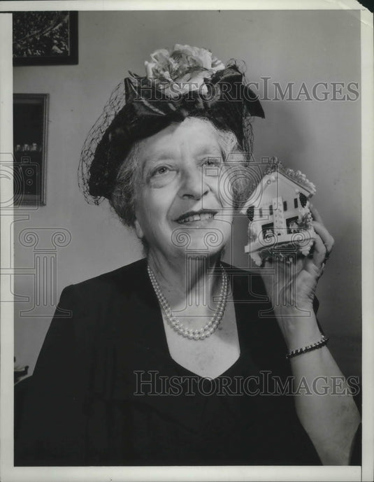 1950 Press Photo Mrs. Chas. Guggenheimer, Head Of Lewisohn Concerts In N.Y. - Historic Images