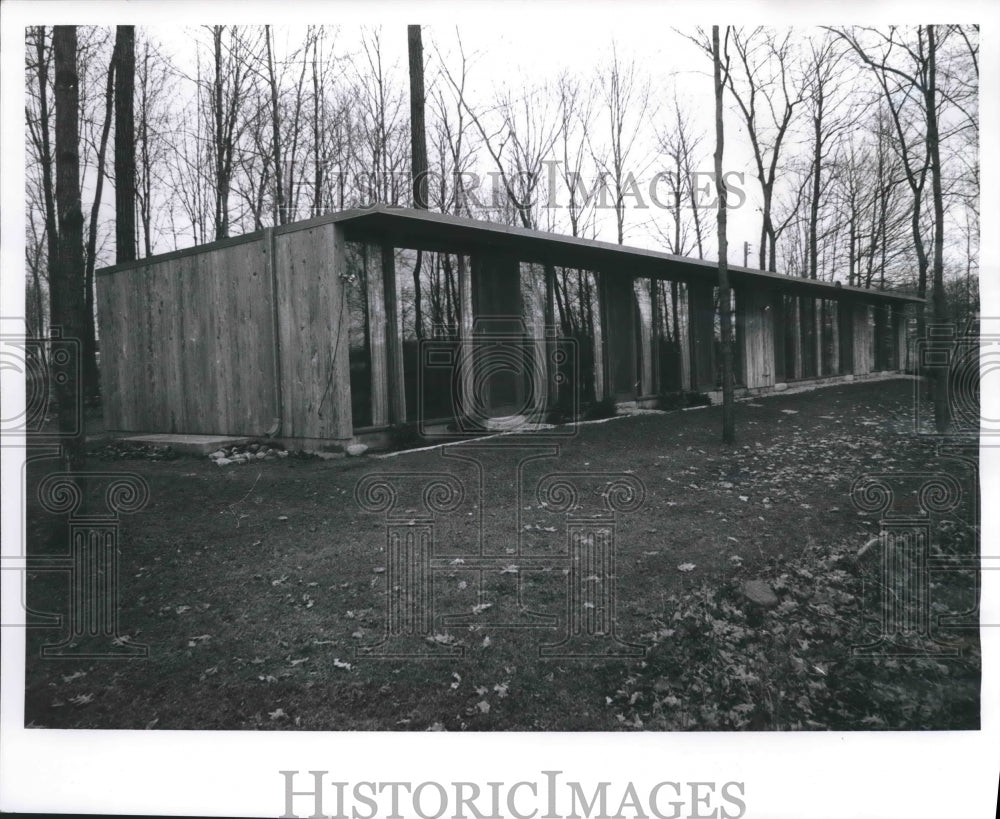 1962 Press Photo Architect Clinton Mochon home, 19535 Cromwell Court, Brookfield - Historic Images