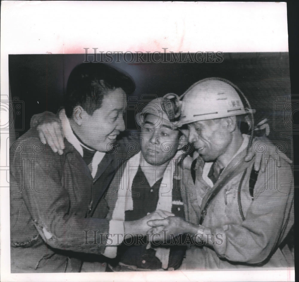 1963 Survivor rescued after Omuta, Japan explosion by other miners - Historic Images
