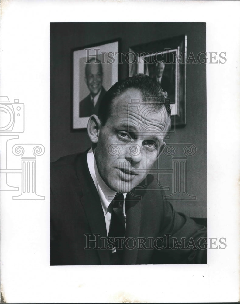 1966 Press Photo Keith Rolin, Executive director of Wisconsin GOP in Milwaukee - Historic Images