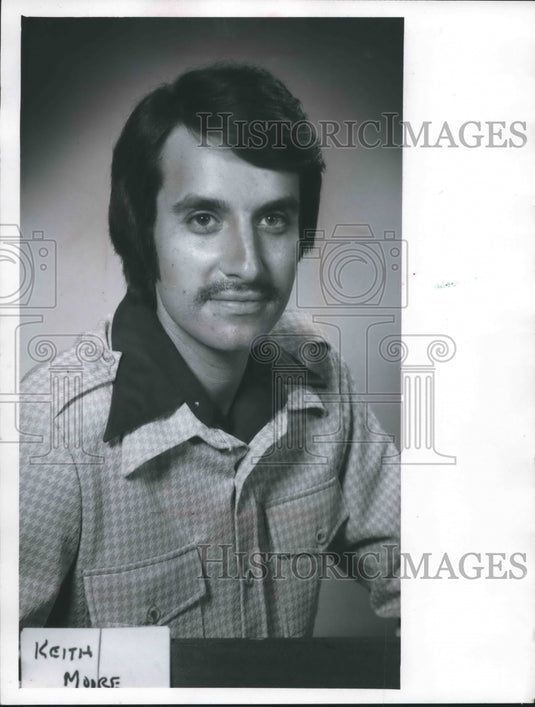 1974 Press Photo Keith Moore of Wisconsin Radio - mjb51471 - Historic Images