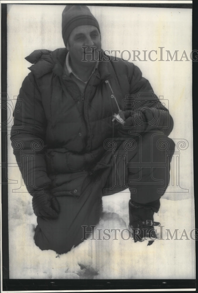 1977 Vice President Mondale Ice Fishing Near Hibbing, Minnesota-Historic Images