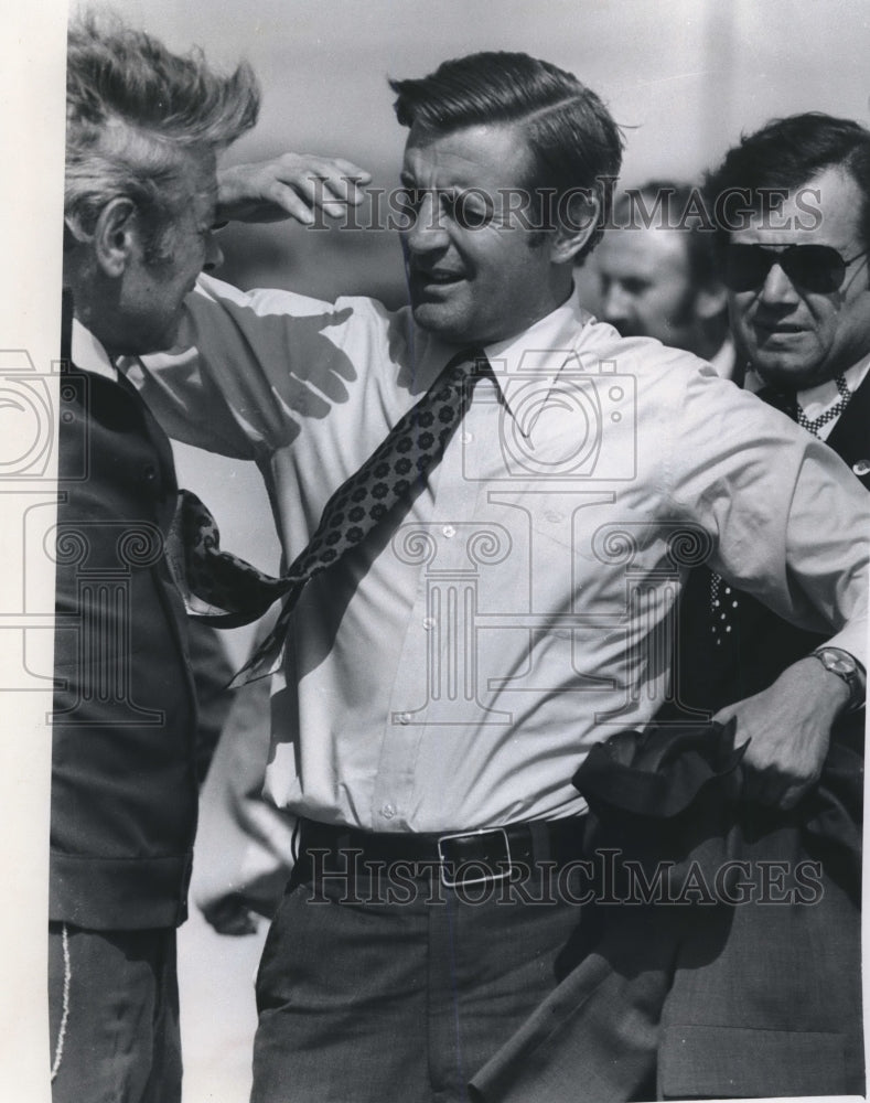 1976 Senator Walter Mondale and Mayor Maier Mitchell Field Wisconsin-Historic Images