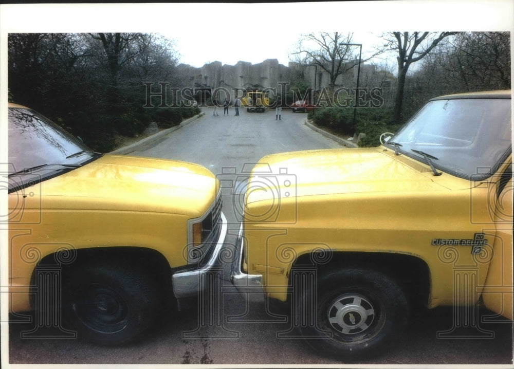 1993 Trucks Bock Feline House Where Cheetah Loose at Milwaukee Zoo-Historic Images