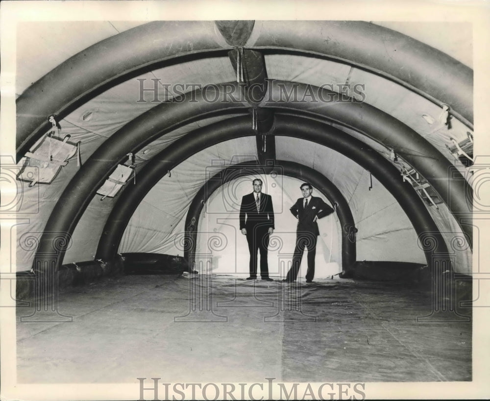 1956 Inflatable Hut Designed by British Firm Elliot Equipment, Ltd.-Historic Images