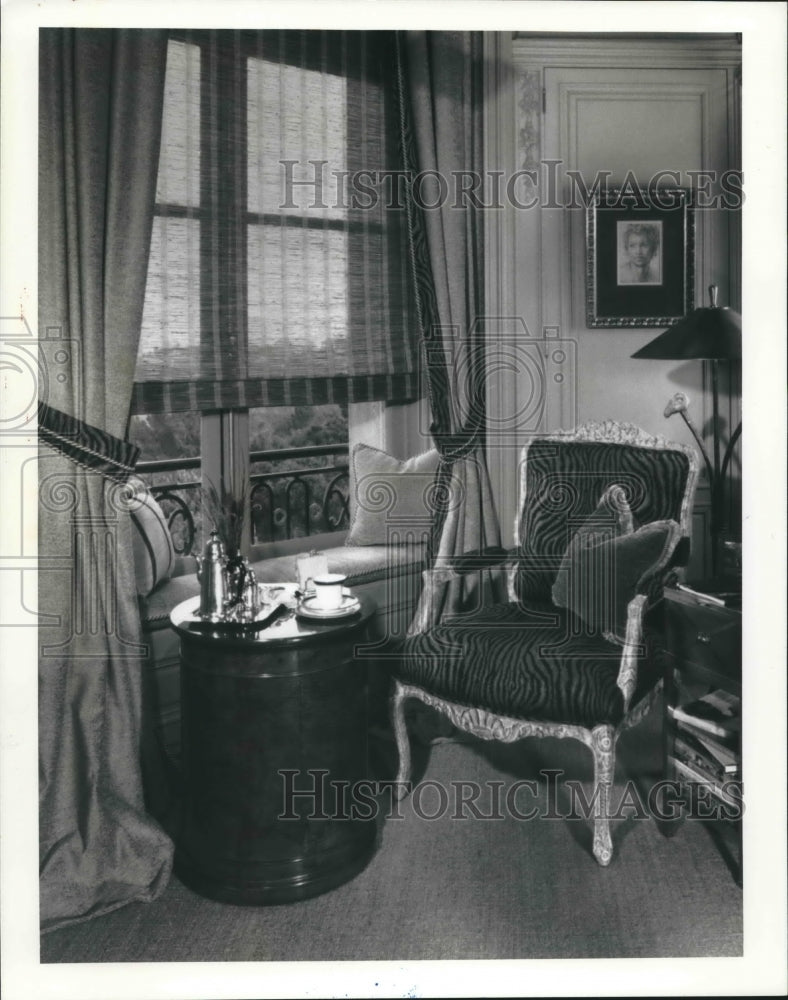 1994 Press Photo Carolands Decorator&#39;s Showhouse, Hillsborough CA 90s look - Historic Images