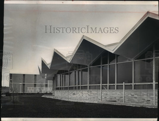 1963 Press Photo Children's Court Center with open courtyard, Wauwatosa. - Historic Images