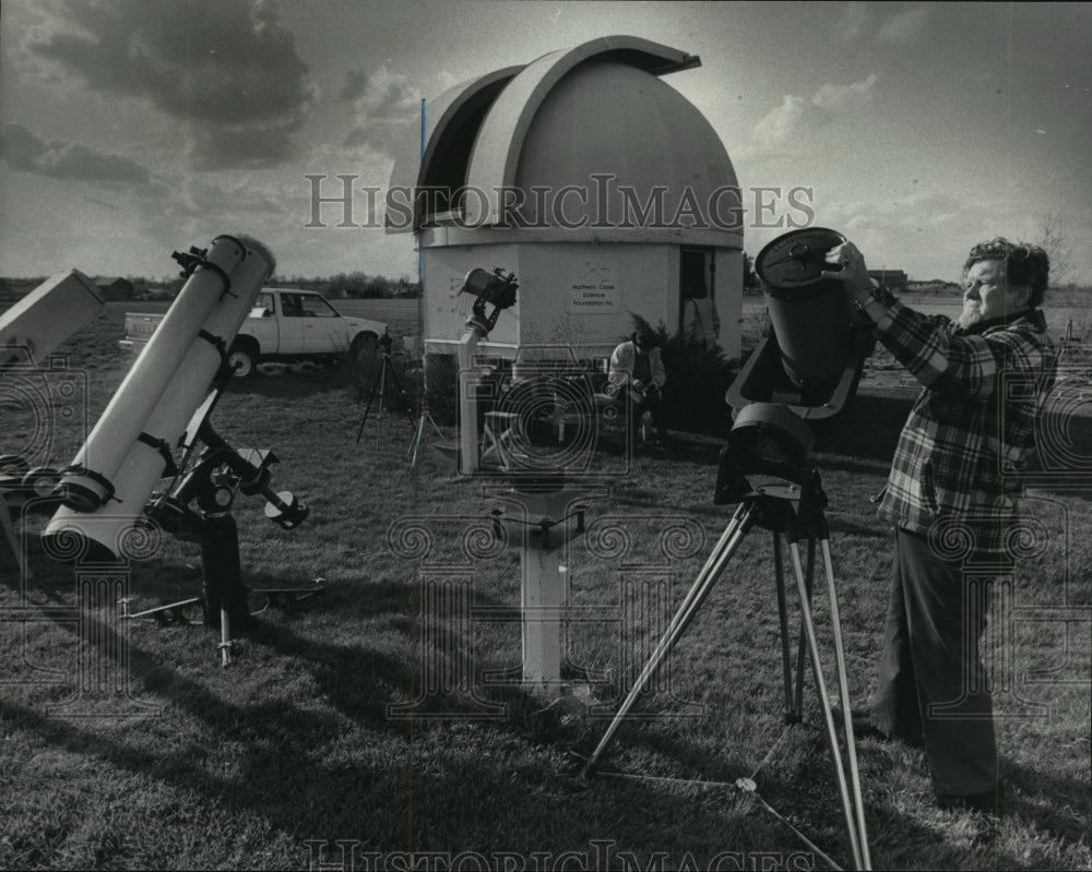 1984 Press Photo Astronomers Hold Open House to Public, Washington County - Historic Images