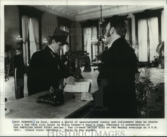 1980 Press Photo "Paul's Case" starring Eric Roberts in a New York City hotel-Historic Images