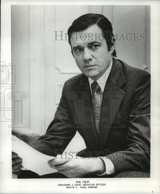 1978 Press Photo Earl Palay, President of Martin E Segal Co. of New York - Historic Images